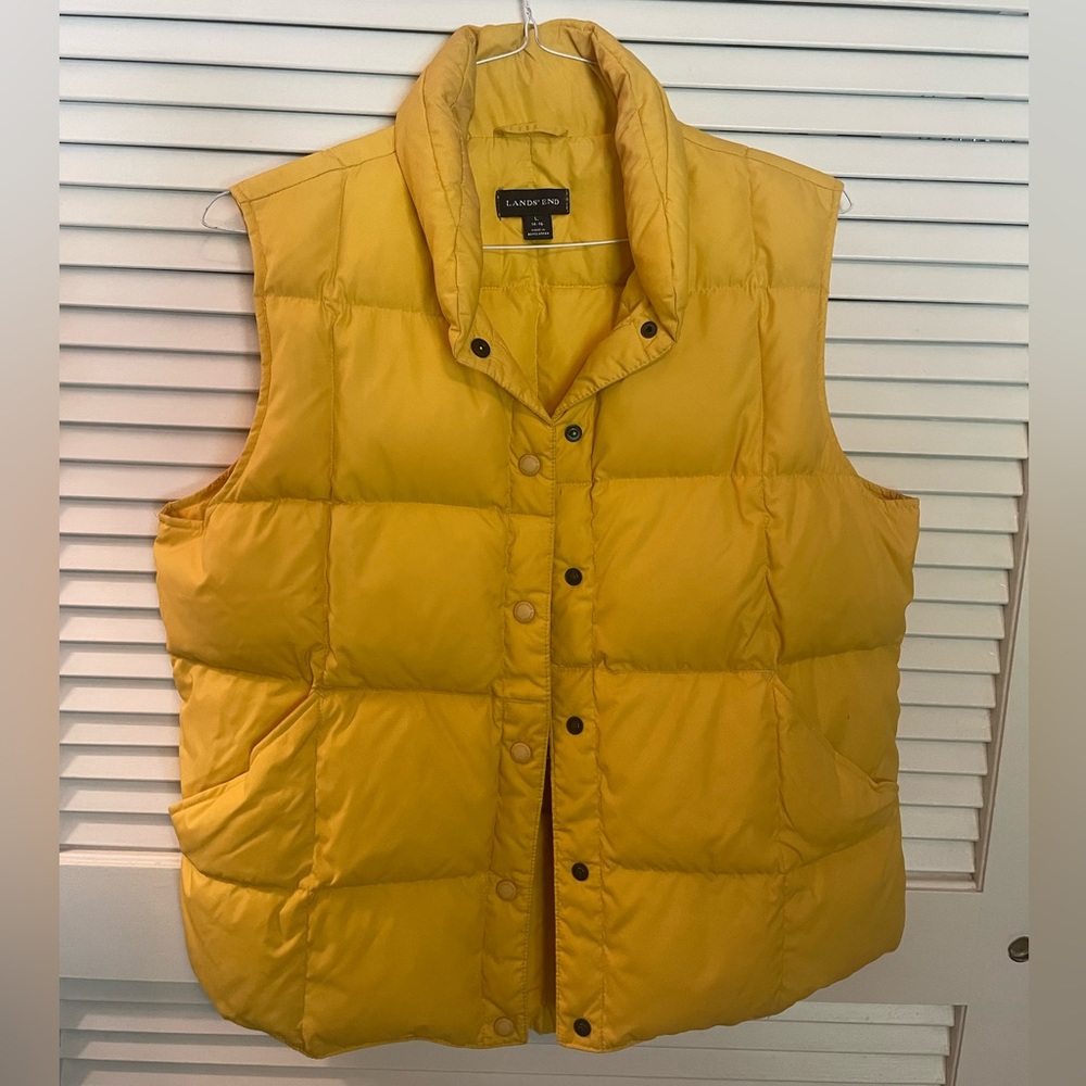 Land’s End Yellow Puffer Vest